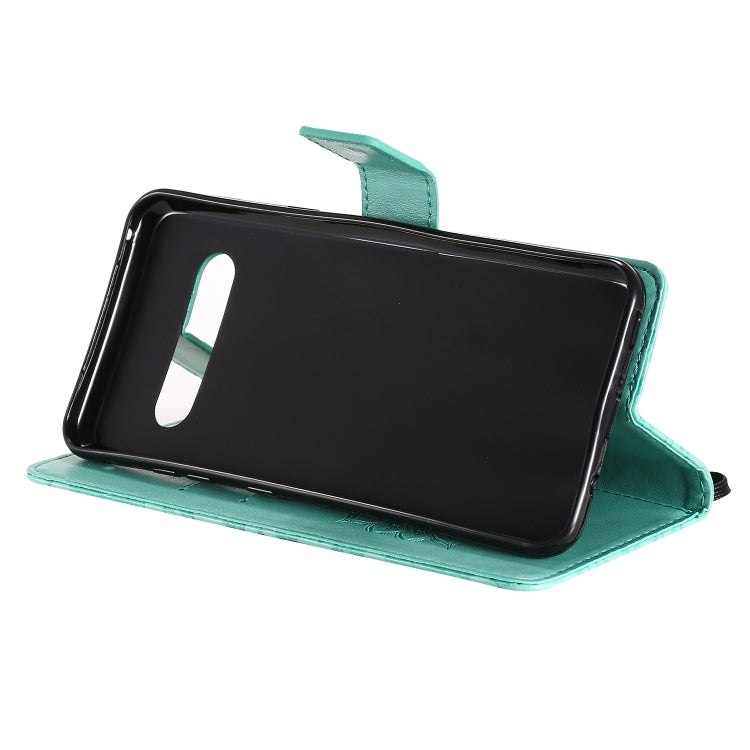 For LG V60 ThinQ 5G Embossed Sunflower Pattern Horizontal Flip PU Leather Case with Holder & Card Slots & Wallet & Lanyard