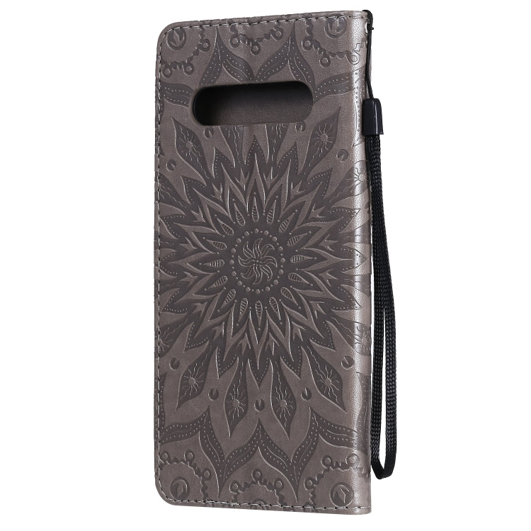 For LG V60 ThinQ 5G Embossed Sunflower Pattern Horizontal Flip PU Leather Case with Holder & Card Slots & Wallet & Lanyard