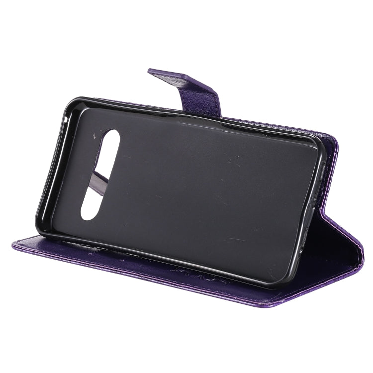 For LG V60 ThinQ 5G Embossed Sunflower Pattern Horizontal Flip PU Leather Case with Holder & Card Slots & Wallet & Lanyard