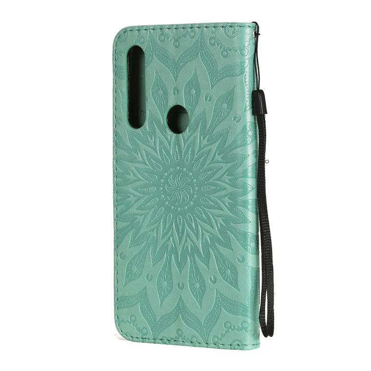 For Motorola Moto G Power Embossed Sunflower Pattern Horizontal Flip PU Leather Case with Holder & Card Slots & Wallet & Lanyard