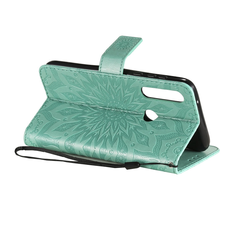 For Motorola Moto G Power Embossed Sunflower Pattern Horizontal Flip PU Leather Case with Holder & Card Slots & Wallet & Lanyard