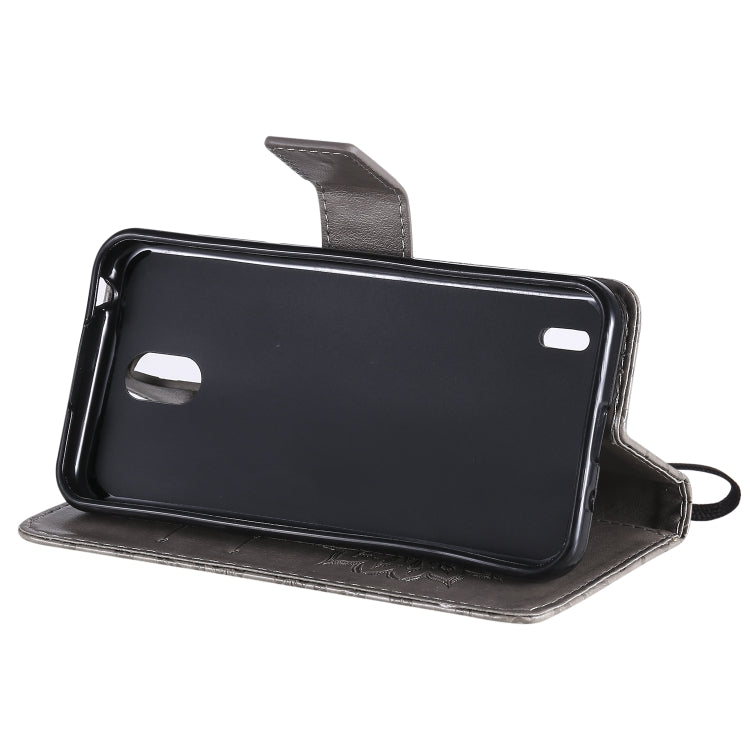 For Nokia 1.3 Embossed Sunflower Pattern Horizontal Flip PU Leather Case with Holder & Card Slots & Wallet & Lanyard