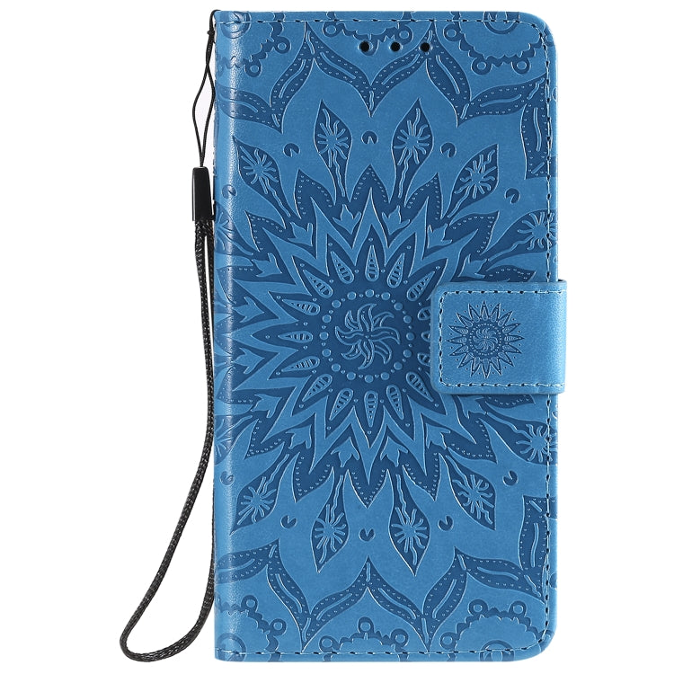 For Nokia 1.3 Embossed Sunflower Pattern Horizontal Flip PU Leather Case with Holder & Card Slots & Wallet & Lanyard