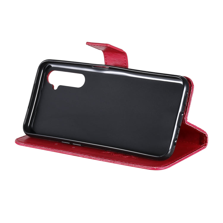 For OPPO Realme 6 Embossed Sunflower Pattern Horizontal Flip PU Leather Case with Holder & Card Slots & Wallet & Lanyard