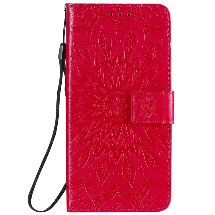 For Nokia 2.3 Embossed Sunflower Pattern Horizontal Flip PU Leather Case with Holder & Card Slots & Wallet & Lanyard