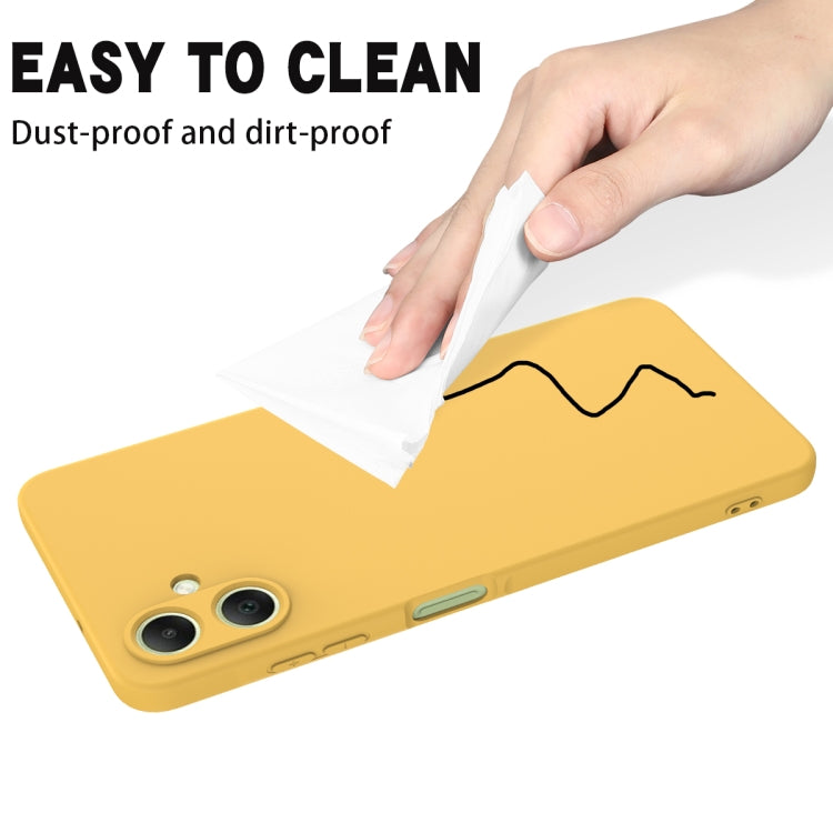 For Samsung Galaxy A06 4G Solid Color Liquid Silicone Dropproof Full Coverage Phone Case