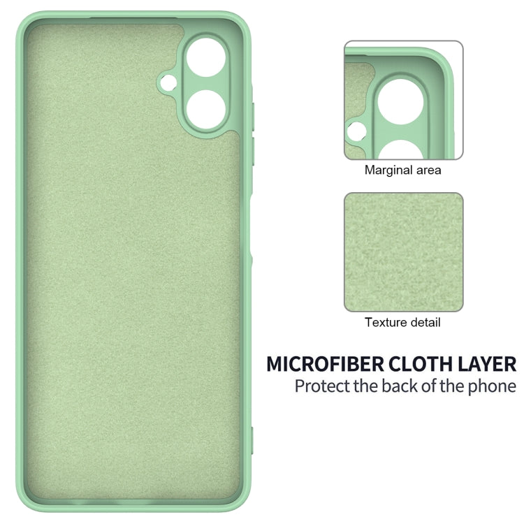 For Samsung Galaxy A06 4G Solid Color Liquid Silicone Dropproof Full Coverage Phone Case