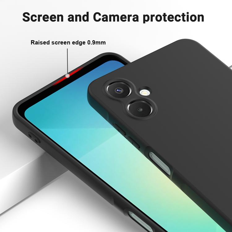 For Samsung Galaxy A06 5G Solid Color Liquid Silicone Dropproof Full Coverage Phone Case