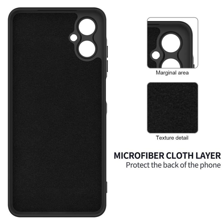 For Samsung Galaxy A06 5G Solid Color Liquid Silicone Dropproof Full Coverage Phone Case
