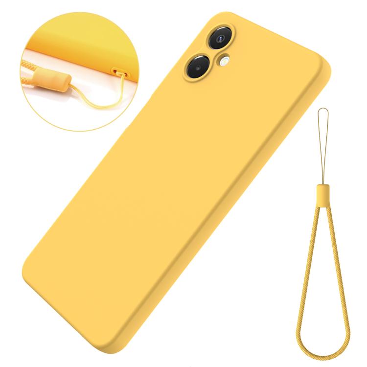 For Samsung Galaxy A06 5G Solid Color Liquid Silicone Dropproof Full Coverage Phone Case