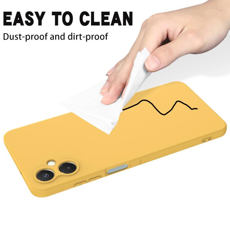 For Samsung Galaxy A06 5G Solid Color Liquid Silicone Dropproof Full Coverage Phone Case