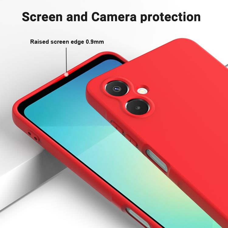 For Samsung Galaxy A06 5G Solid Color Liquid Silicone Dropproof Full Coverage Phone Case