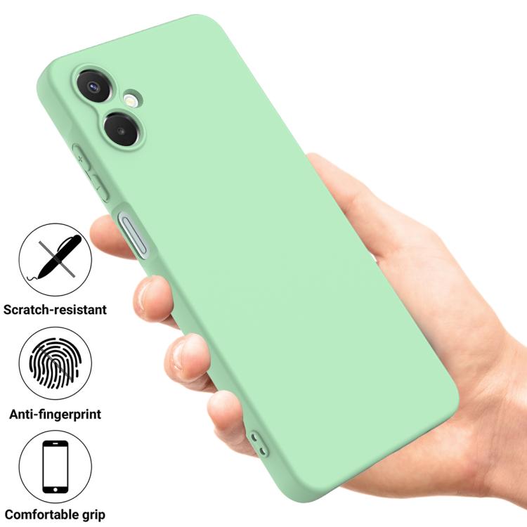 For Samsung Galaxy A06 5G Solid Color Liquid Silicone Dropproof Full Coverage Phone Case