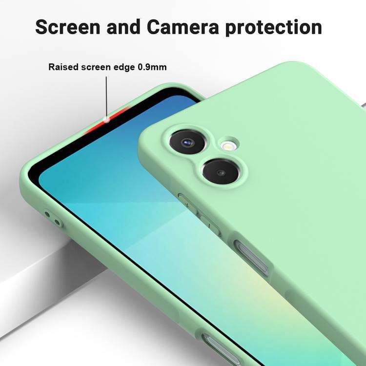 For Samsung Galaxy A06 5G Solid Color Liquid Silicone Dropproof Full Coverage Phone Case