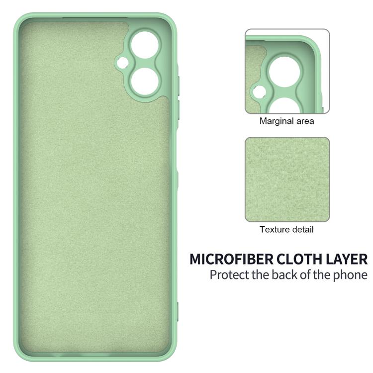 For Samsung Galaxy A06 5G Solid Color Liquid Silicone Dropproof Full Coverage Phone Case