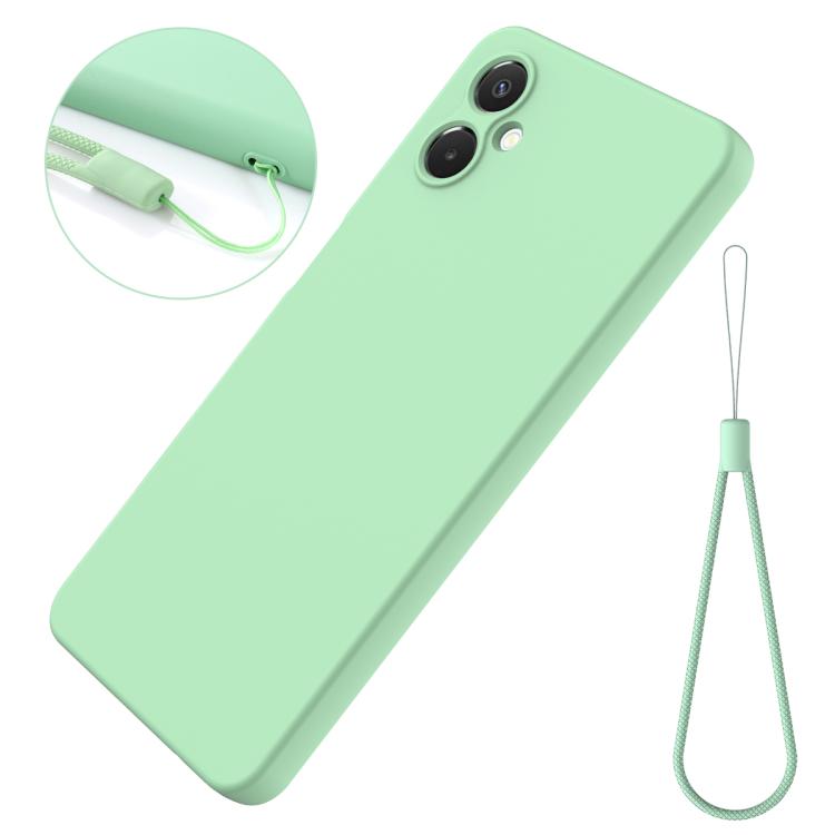 For Samsung Galaxy A06 5G Solid Color Liquid Silicone Dropproof Full Coverage Phone Case