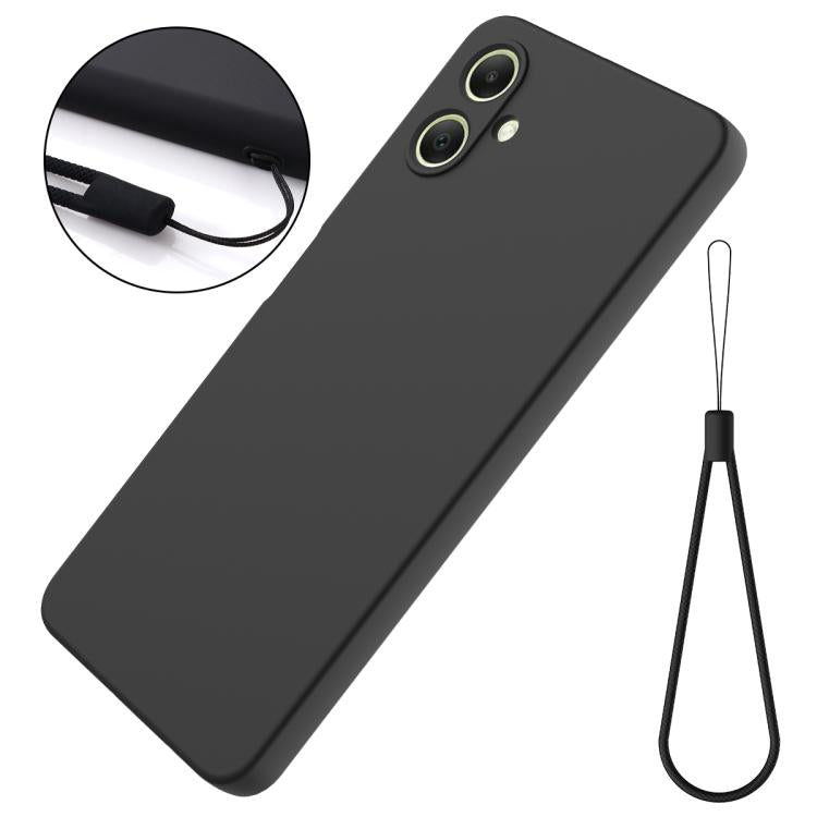 For Samsung Galaxy A07 / M17e / F07e Solid Color Liquid Silicone Dropproof Full Coverage Phone Case