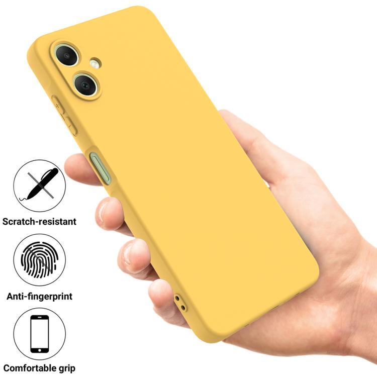 For Samsung Galaxy A07 / M17e / F07e Solid Color Liquid Silicone Dropproof Full Coverage Phone Case