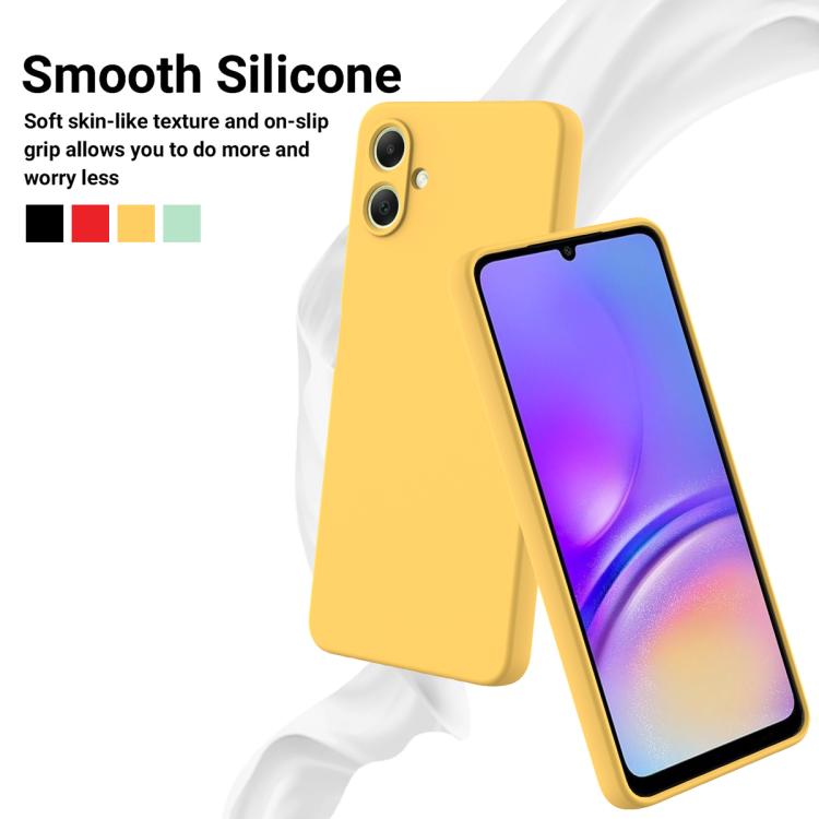 For Samsung Galaxy A07 / M17e / F07e Solid Color Liquid Silicone Dropproof Full Coverage Phone Case