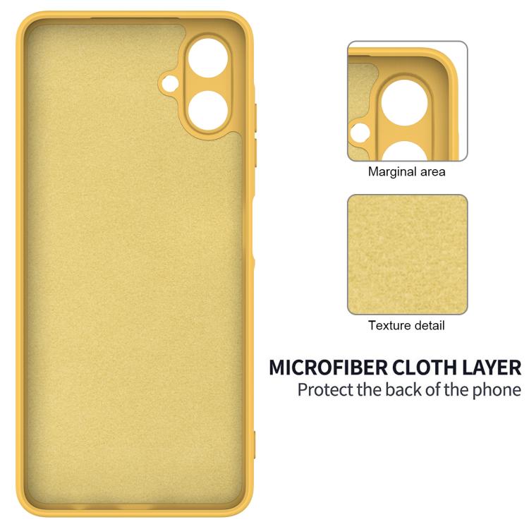 For Samsung Galaxy A07 / M17e / F07e Solid Color Liquid Silicone Dropproof Full Coverage Phone Case