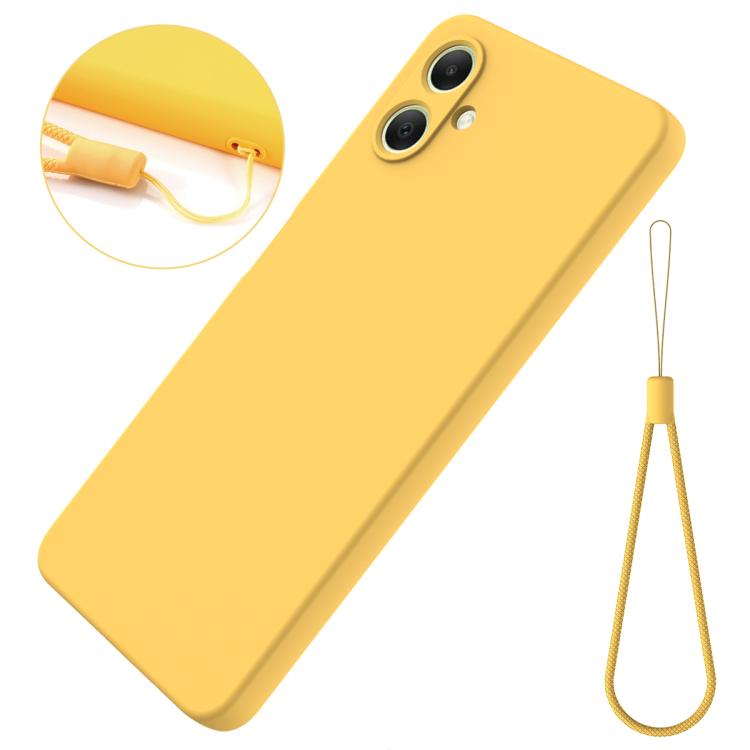 For Samsung Galaxy A07 / M17e / F07e Solid Color Liquid Silicone Dropproof Full Coverage Phone Case