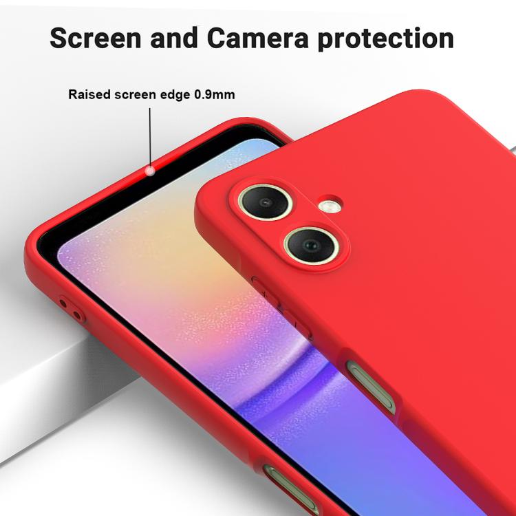 For Samsung Galaxy A07 / M17e / F07e Solid Color Liquid Silicone Dropproof Full Coverage Phone Case