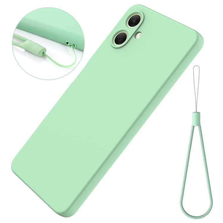 For Samsung Galaxy A07 / M17e / F07e Solid Color Liquid Silicone Dropproof Full Coverage Phone Case