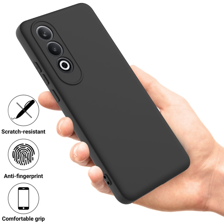 For OnePlus Nord CE4 Solid Color Liquid Silicone Dropproof Full Coverage Phone Case