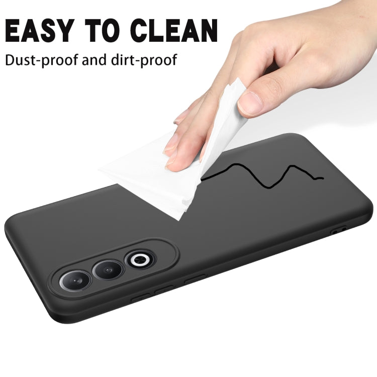 For OnePlus Nord CE4 Solid Color Liquid Silicone Dropproof Full Coverage Phone Case