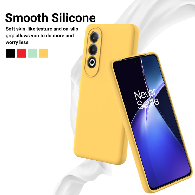 For OnePlus Nord CE4 Solid Color Liquid Silicone Dropproof Full Coverage Phone Case