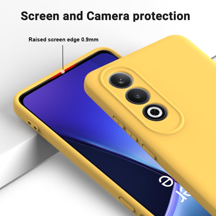 For OnePlus Nord CE4 Solid Color Liquid Silicone Dropproof Full Coverage Phone Case
