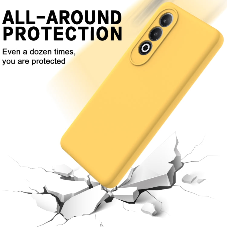 For OnePlus Nord CE4 Solid Color Liquid Silicone Dropproof Full Coverage Phone Case