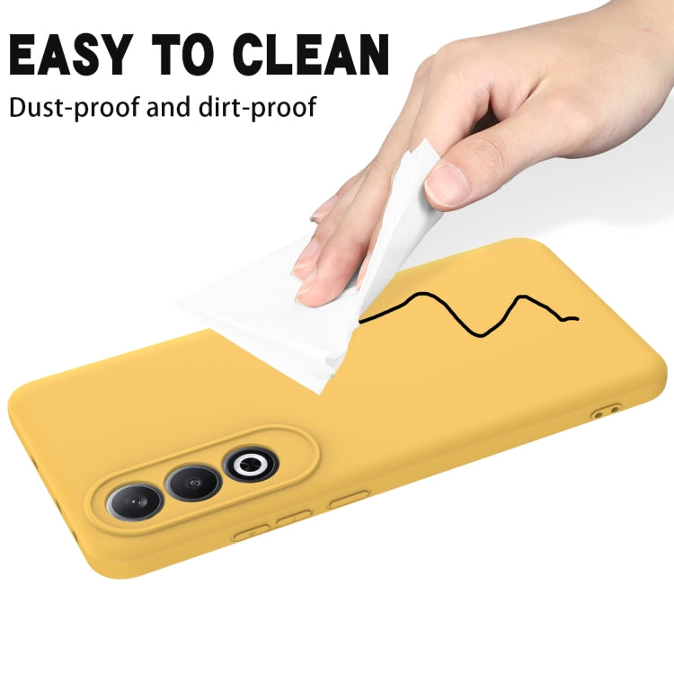 For OnePlus Nord CE4 Solid Color Liquid Silicone Dropproof Full Coverage Phone Case