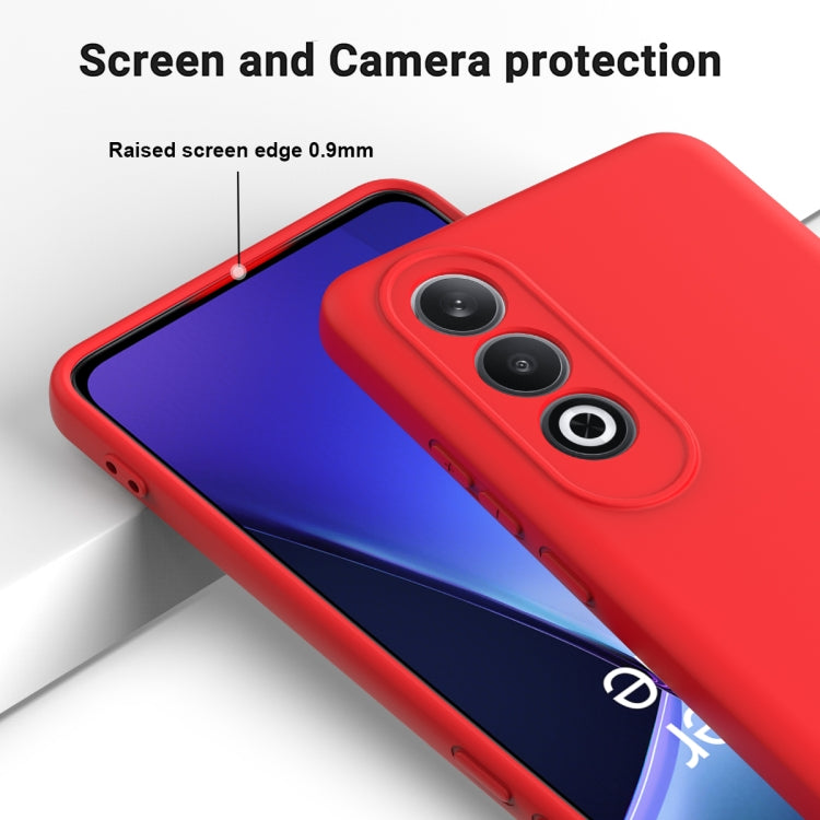 For OnePlus Nord CE4 Solid Color Liquid Silicone Dropproof Full Coverage Phone Case
