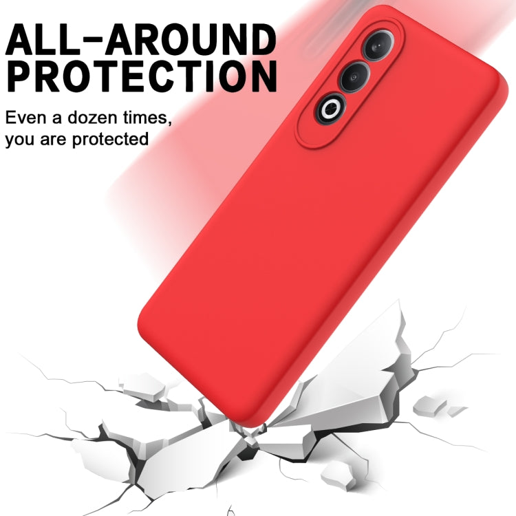 For OnePlus Nord CE4 Solid Color Liquid Silicone Dropproof Full Coverage Phone Case
