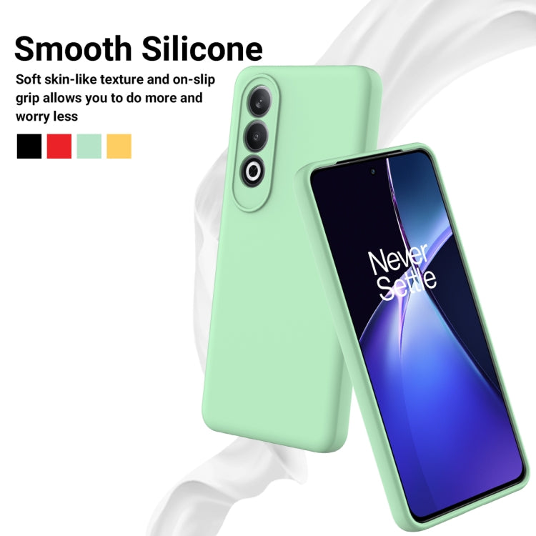 For OnePlus Nord CE4 Solid Color Liquid Silicone Dropproof Full Coverage Phone Case