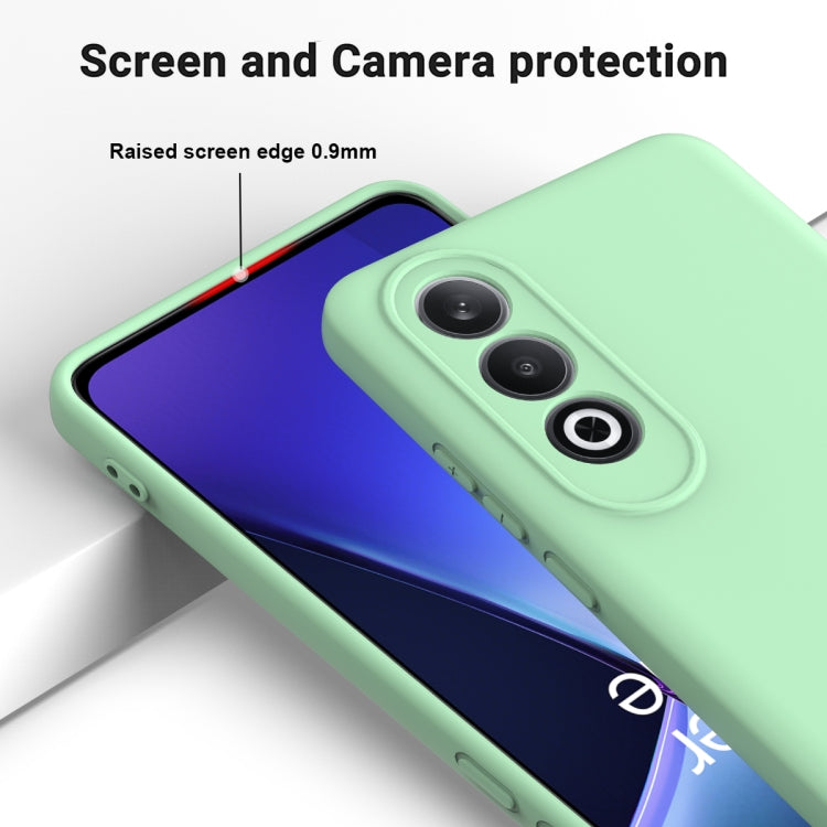 For OnePlus Nord CE4 Solid Color Liquid Silicone Dropproof Full Coverage Phone Case