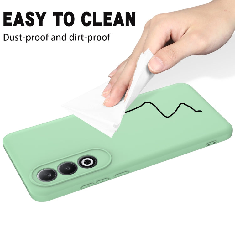 For OnePlus Nord CE4 Solid Color Liquid Silicone Dropproof Full Coverage Phone Case