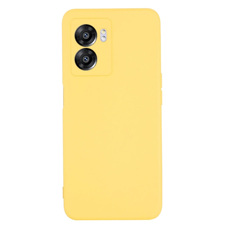 For OnePlus Nord N300 Solid Color Liquid Silicone Dropproof Full Coverage Phone Case