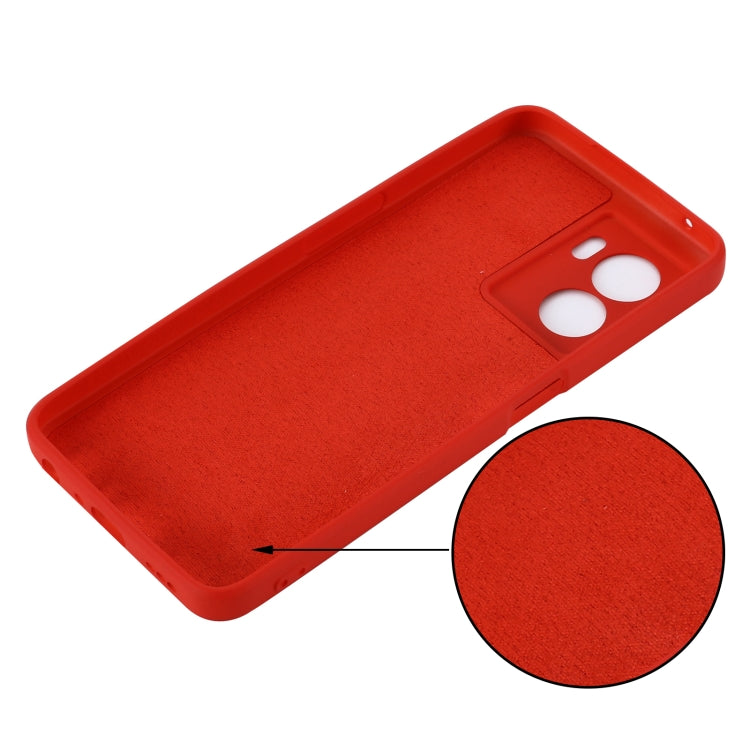 For OnePlus Nord N300 Solid Color Liquid Silicone Dropproof Full Coverage Phone Case