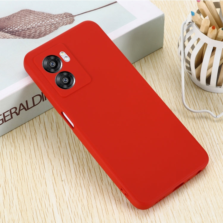 For OnePlus Nord N300 Solid Color Liquid Silicone Dropproof Full Coverage Phone Case