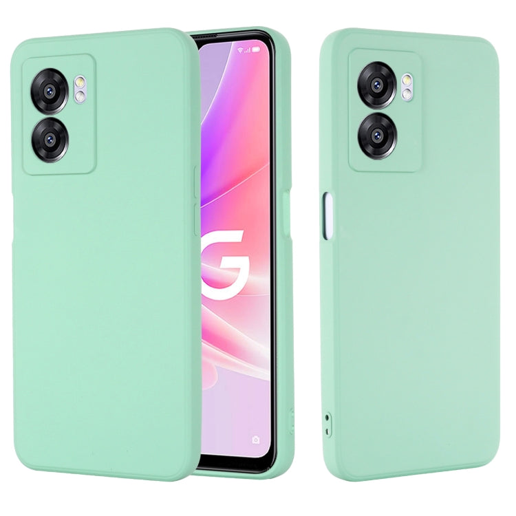 For OnePlus Nord N300 Solid Color Liquid Silicone Dropproof Full Coverage Phone Case