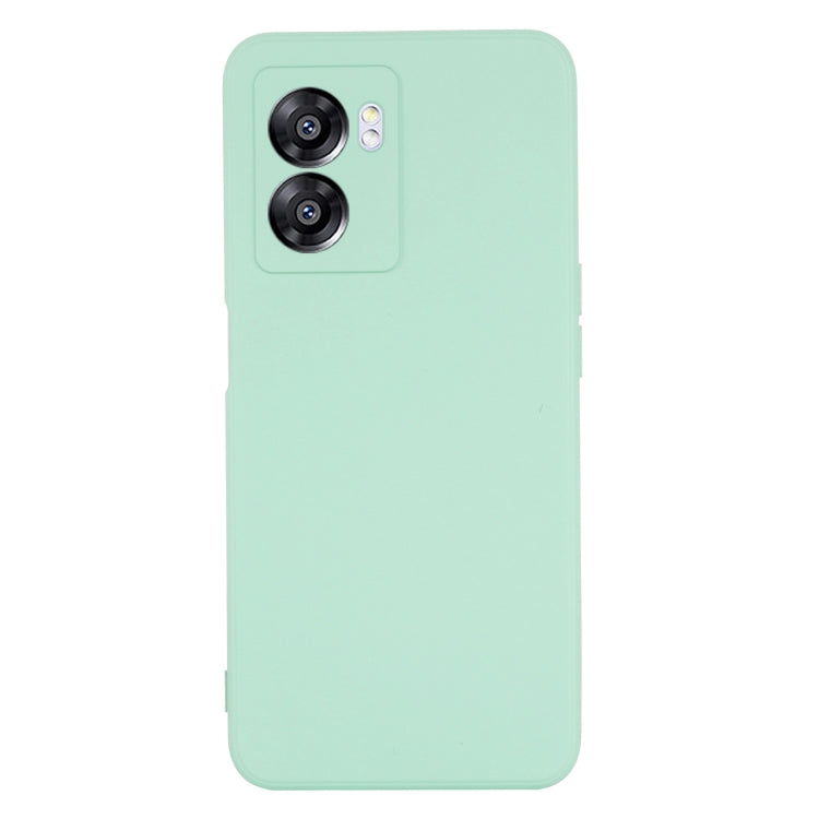 For OnePlus Nord N300 Solid Color Liquid Silicone Dropproof Full Coverage Phone Case