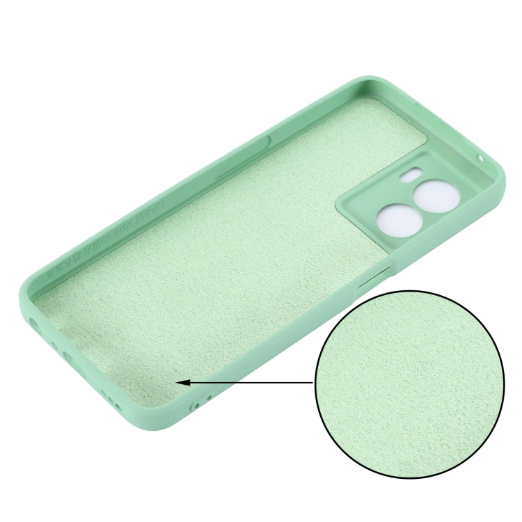 For OnePlus Nord N300 Solid Color Liquid Silicone Dropproof Full Coverage Phone Case