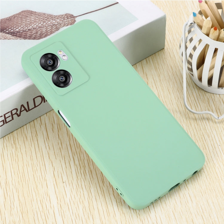 For OnePlus Nord N300 Solid Color Liquid Silicone Dropproof Full Coverage Phone Case