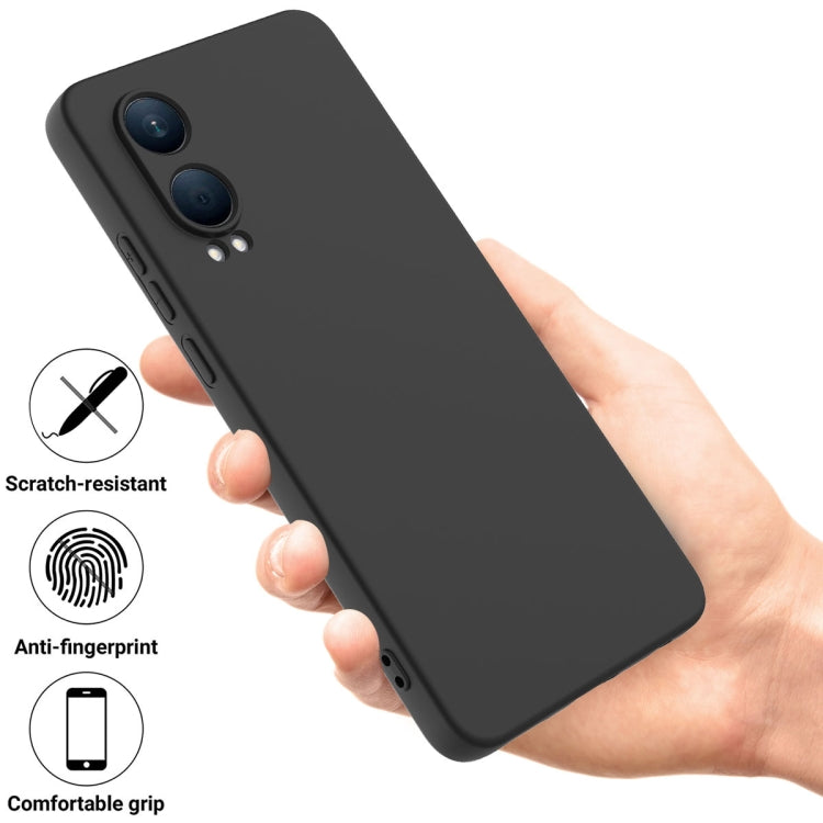 For OnePlus Nord CE4 Lite Solid Color Liquid Silicone Dropproof Full Coverage Phone Case