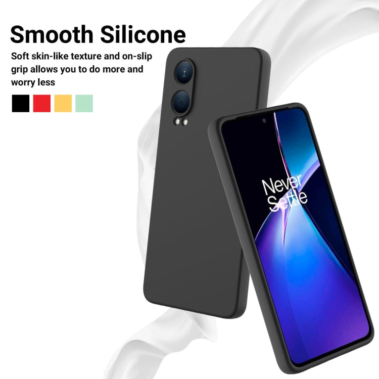 For OnePlus Nord CE4 Lite Solid Color Liquid Silicone Dropproof Full Coverage Phone Case