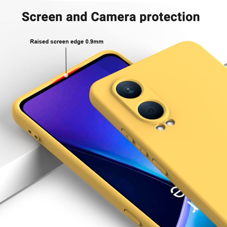 For OnePlus Nord CE4 Lite Solid Color Liquid Silicone Dropproof Full Coverage Phone Case