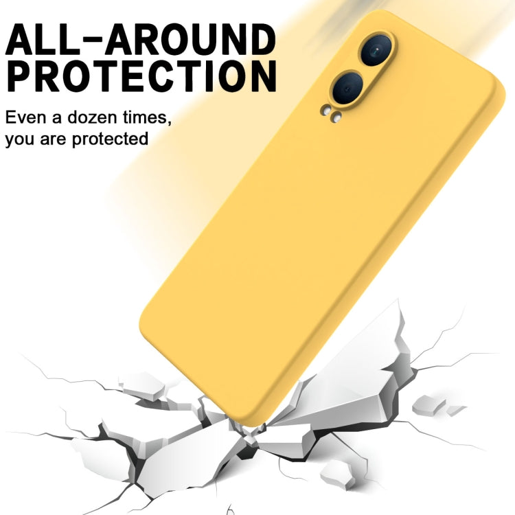 For OnePlus Nord CE4 Lite Solid Color Liquid Silicone Dropproof Full Coverage Phone Case