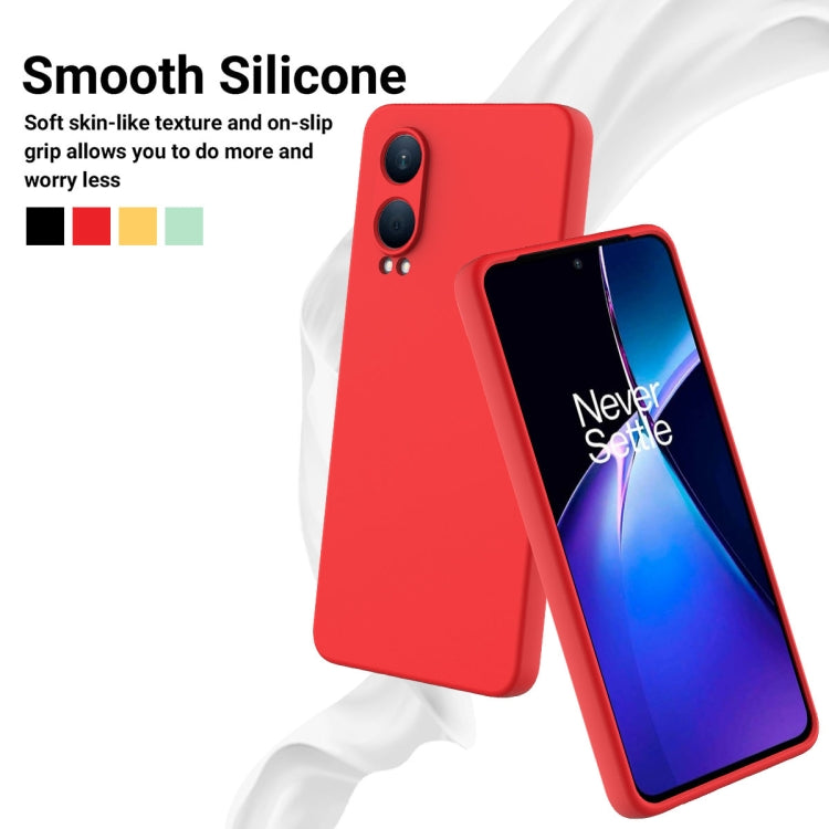 For OnePlus Nord CE4 Lite Solid Color Liquid Silicone Dropproof Full Coverage Phone Case